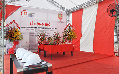 Groundbreaking Ceremony of the Permanent Office of the General Department of Security I and Department A70-A71